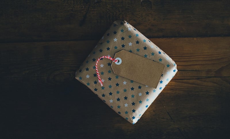 Handmade gift wrap