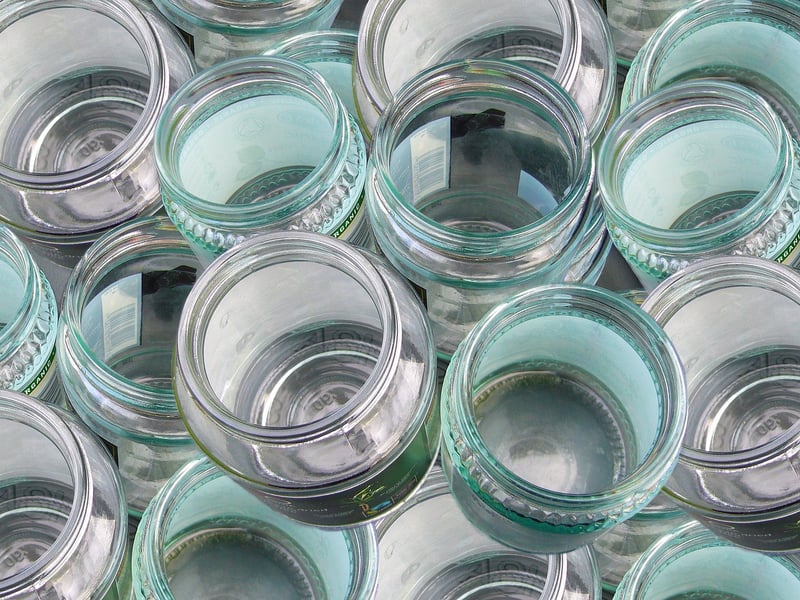Recycled glassware